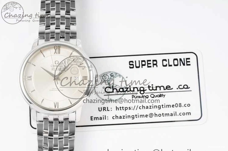 0506 Bright De Ville SS DIWF 1:1 Best Edition Silver Dial SS Markers on SS Bracelet MIYOTA 7848